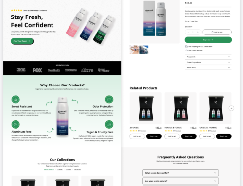 Landing & Product Page